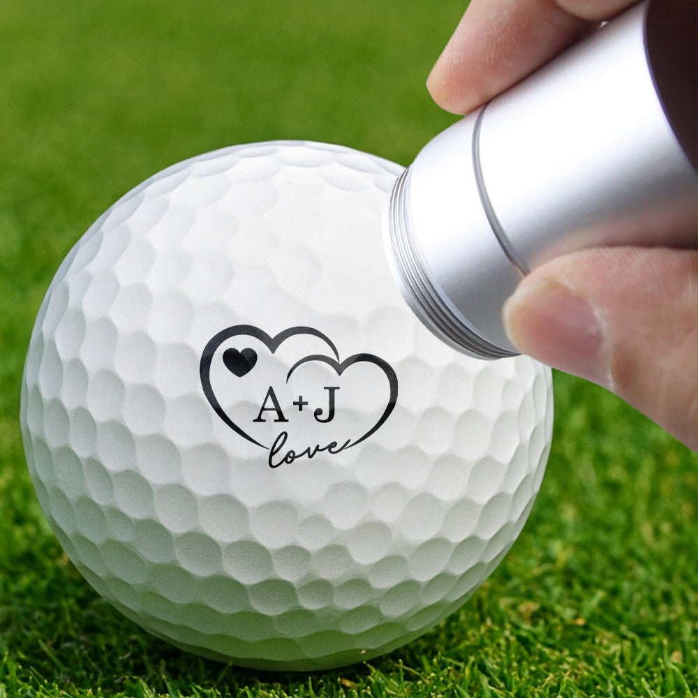 Personalized Couple Golf Ball Stamp Gift For Him Her CH07 895652