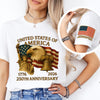 Custom Name With United State Of America 250 Years Sleeve Tee Shirt TH10 898419