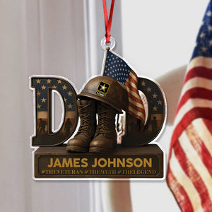 Veteran Dad Acrylic Ornament Personalized Gifts For Dad CH07 896516