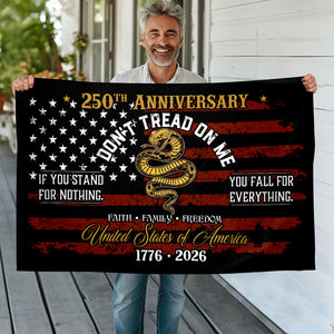 USA 250th Anniversary House Flag – Don’t Tread On Me Patriotic Design LM32 897743