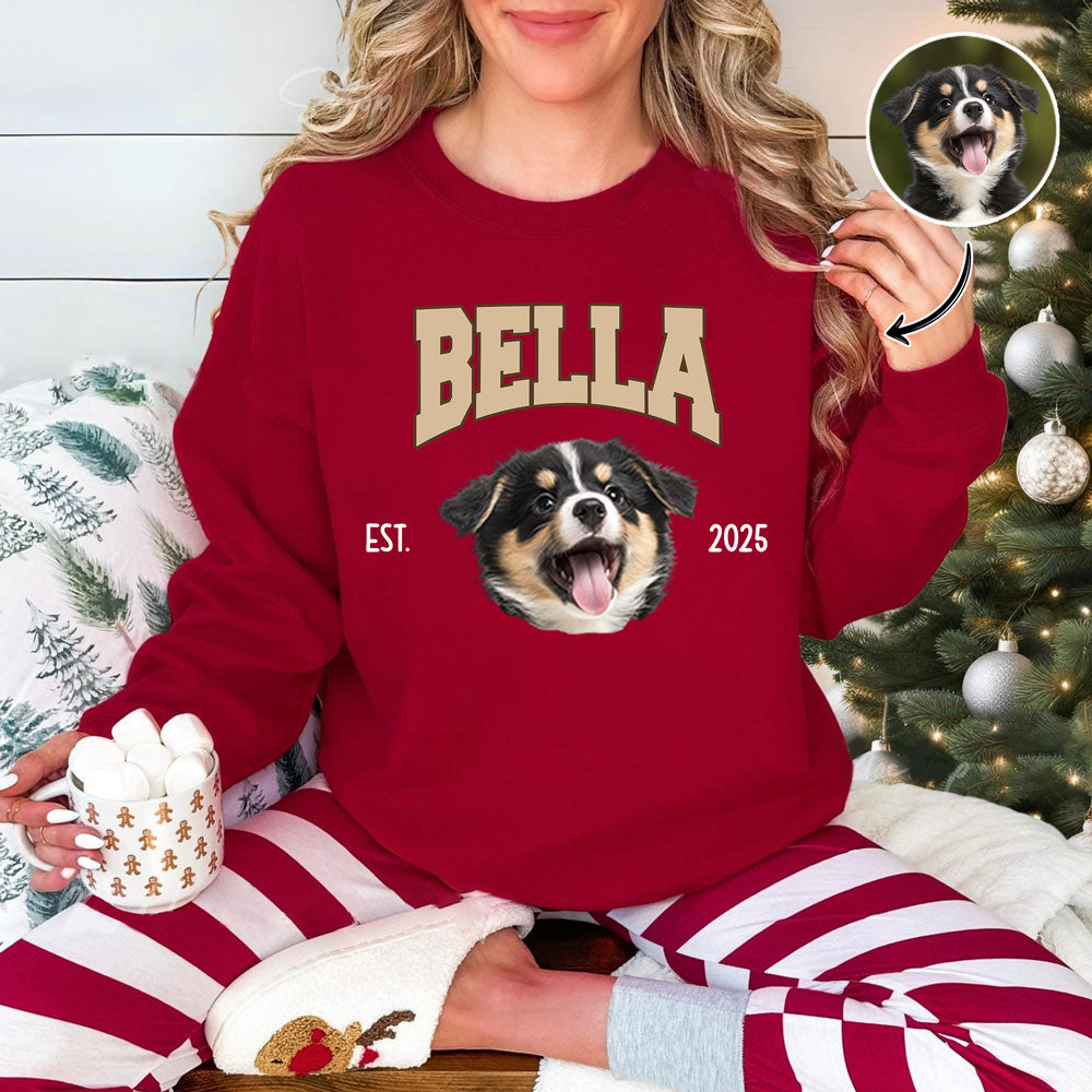 Custom Dog Photo And Name Sweatshirt For Dog Lover TH10 896885