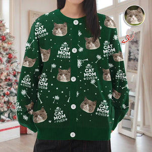 Custom Photo Best Cat Dad Mom Ever Family Cardigan CH07 899574
