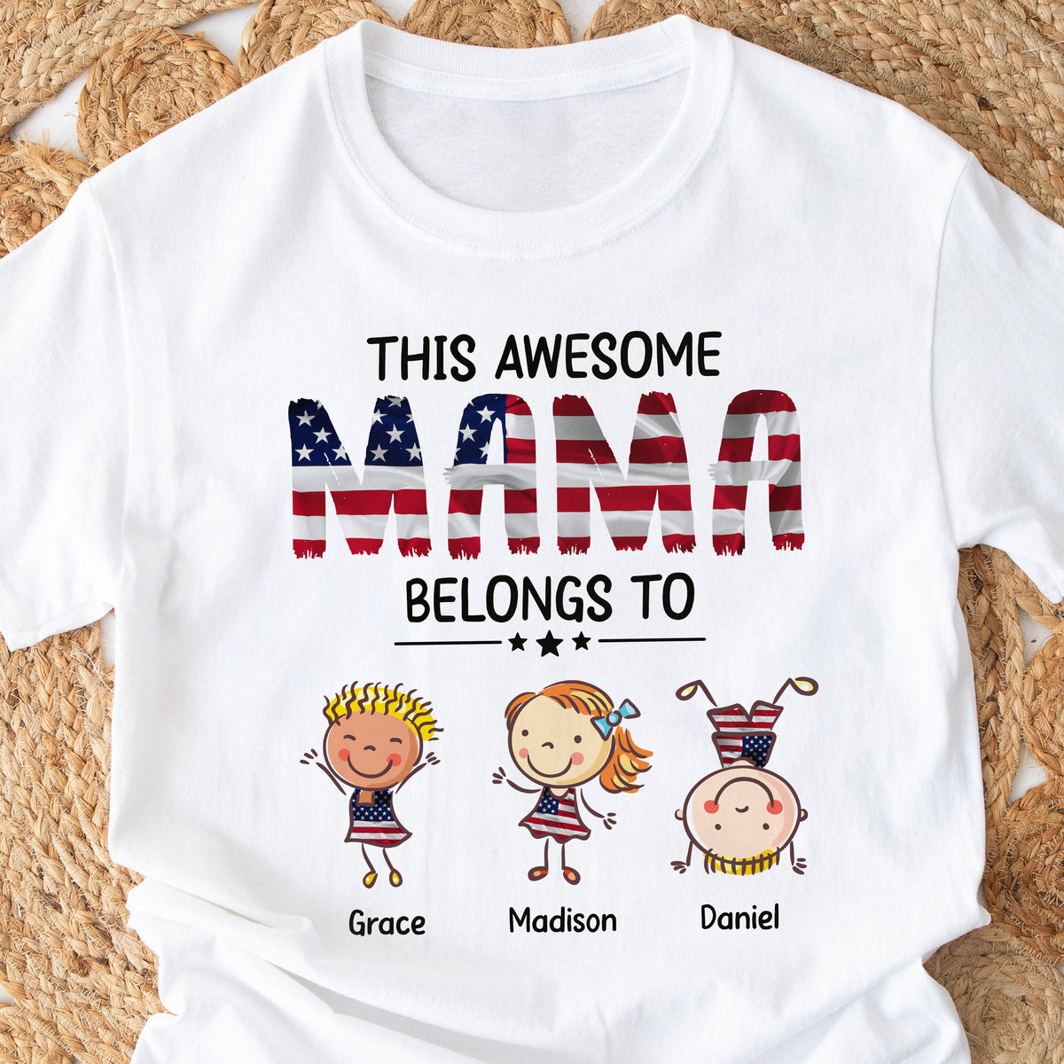 Personalized This Awesome Mom Belongs To White Shirt HA75 920864