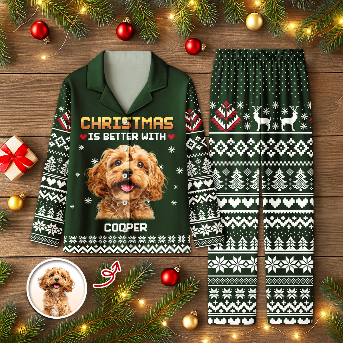 Custom Photo Christmas Is Better Pajamas For Dog Cat Lovers TH10 896107