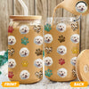 Custom Dog Cat Pet Photo Glass Can With Lid Gift for Pet Lovers HA75 898296