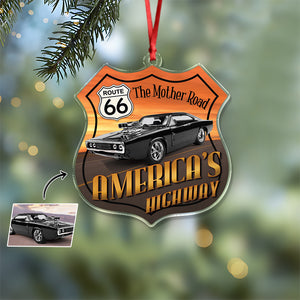 Custom Photo Route 66 America's Highway Acrylic Ornament TH10 894873