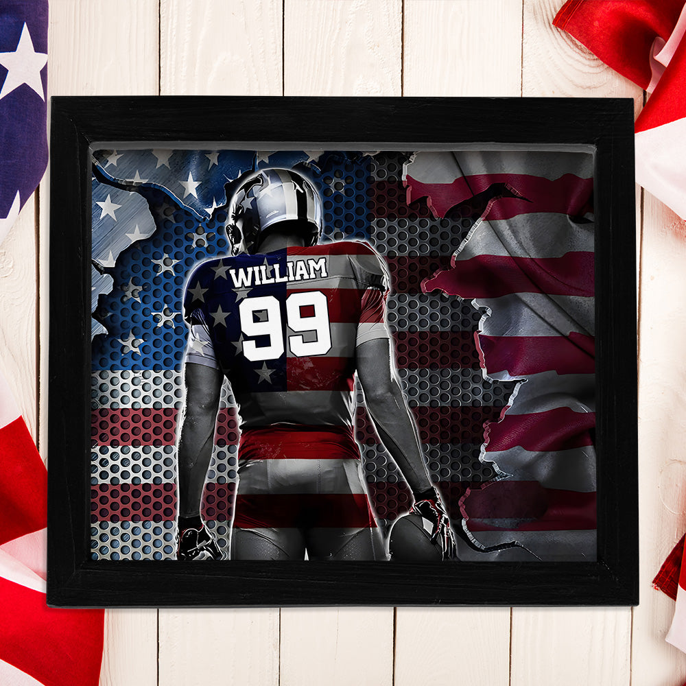 Custom American Football Player Picture Frame For Football Lover HO82 900878