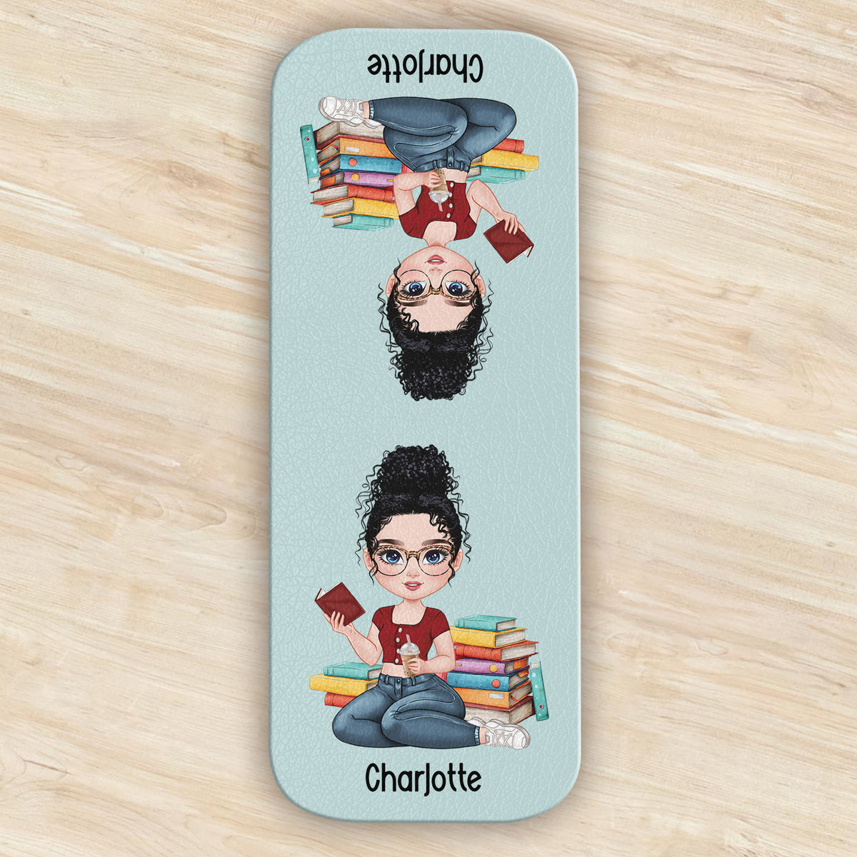 Custom Name Personalized Magnetic Leather Bookmark gift for Book Lovers CH07 899532