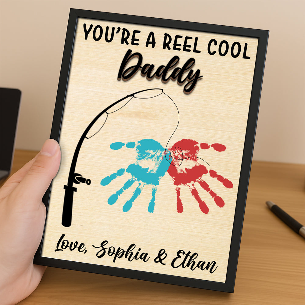 You're the Reel Cool Dad 2-Layered Wooden Plaque With Stand TH10 892987