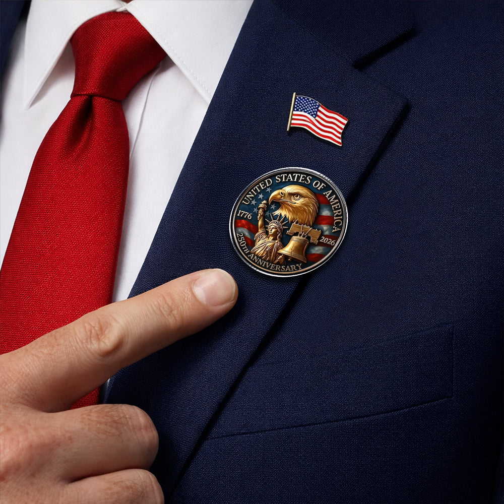 United State Of America Anniversary Acrylic Pin TH10 169321