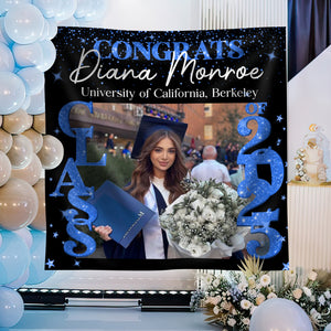 Custom Photo Class of 2025 Personalized Graduation Backdrop Graduation Party Gift CH07 895262