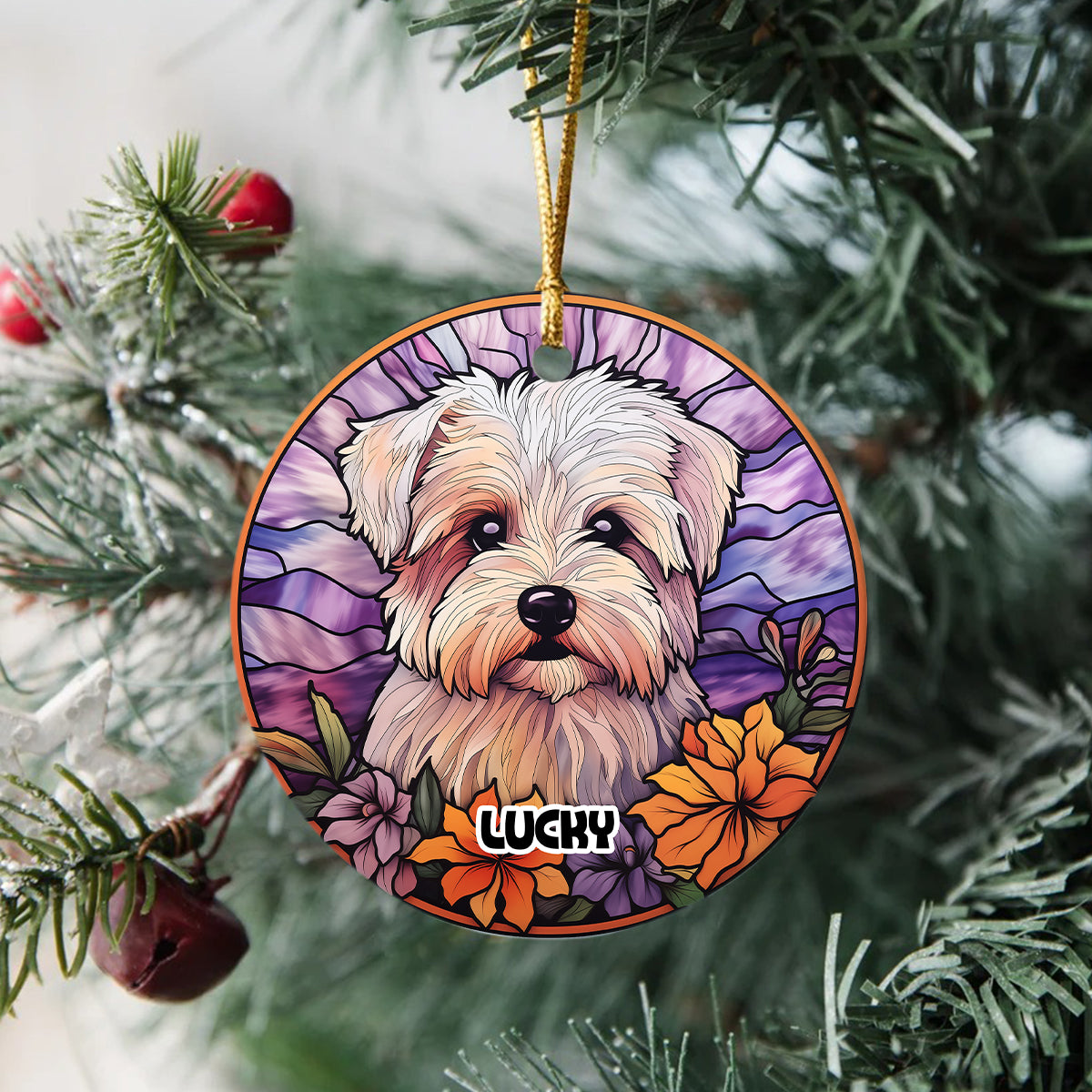 Personalized Dog Portrait Art Ceramic Ornament Gift For Dog Lovers TH10 896419