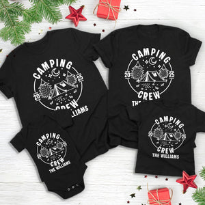 Custom Family Camping Crew Shirts 2025 - Matching Family Dark Shirts LM32 895975