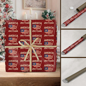 250 Years America Anniversary 250th Independence Day Wrapping Paper HO82 900698