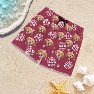 Custom Photo Best Dad Ever Family Man's Beach Short, Father's Day, Birthday Gift HO82 893972