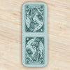 Floral Skeleton Read Till Death - Personalized Leather Magnetic Bookmark CH07 899534