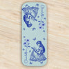 Birth Flower Book Lovers Toile De Jouy - Personalized Leather Magnetic Bookmark CH07 899540