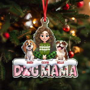 Cherry On Top This Year Dog Mom - Personalized 3D Effect Acrylic Ornament LM32 897179