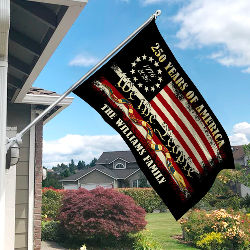 Custom We The People 1776 2026, 250 Years of American Heritage Patriotic Double-Sided Flag HO82 900884