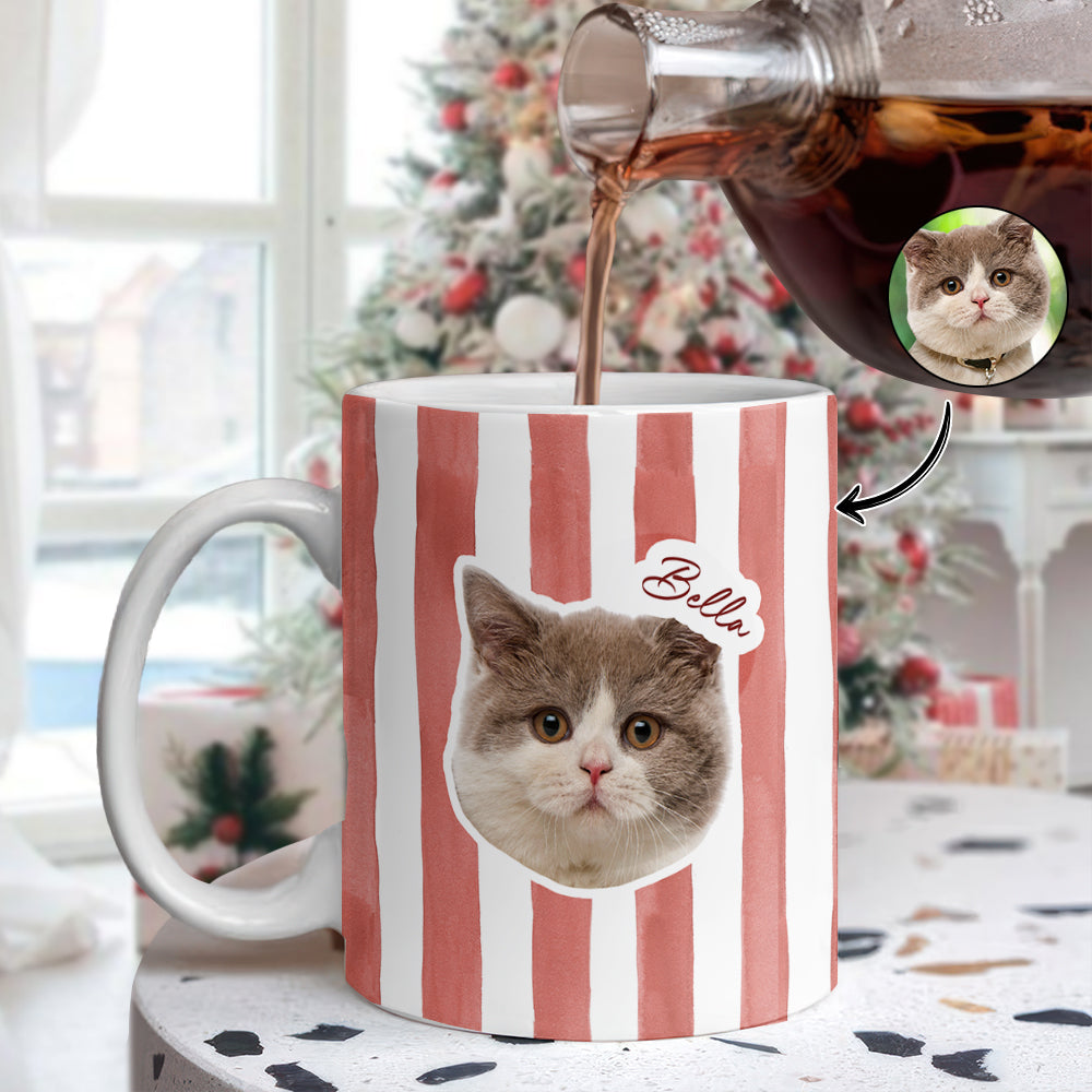 Custom Cat Photo Personalized Print Full Mug For Cat Lovers LM32 895761