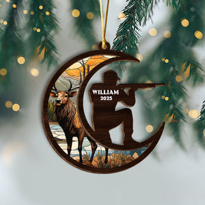 Personalized Deer Hunting Wood Layer Ornament For Hunting Lovers TH10 896691
