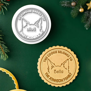 Personalized This Cookie Belongs To Dog Cookie Stamp HO82 900582