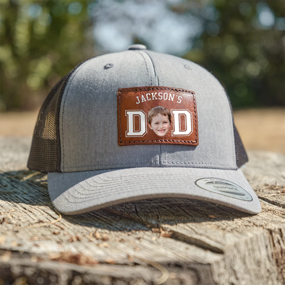 Custom Cute Kid Photo Dad Leather Patch CH07 895996