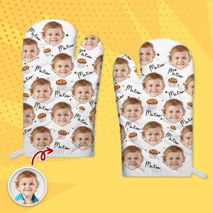 Custom Face Portrait Cake Pattern Oven Mitt TH10 894415