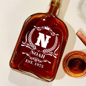 Custom Name Whiskey Bottle Gift For Dad, Husband CH07 896018