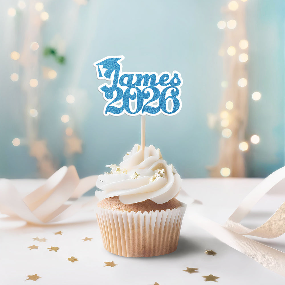 Personalized Graduation Class of 2026 Cupcake Toppers HA75 920076