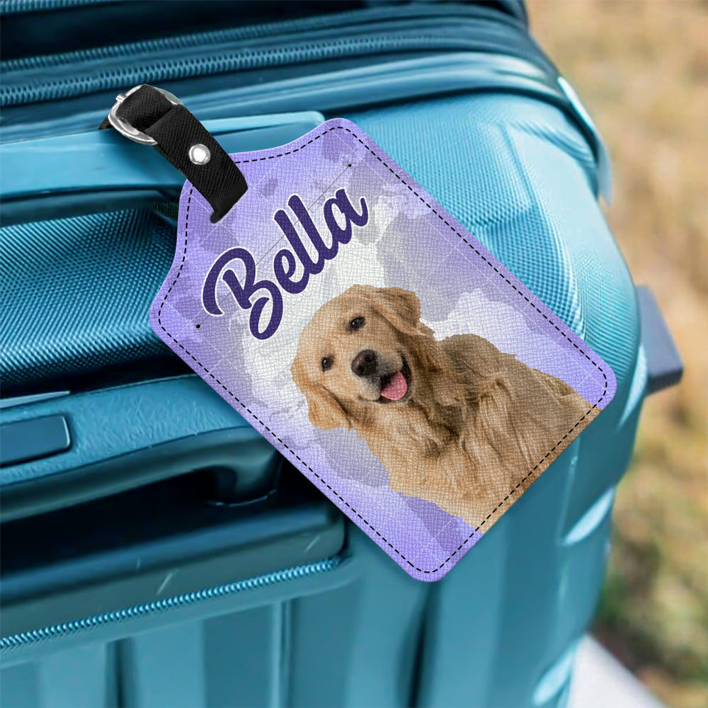Custom Dog Cat Human Photo Personalized Luggage Tag Holiday Vacation Gift HA75 892662