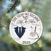 The Year We Became Mr And Mrs Layer Wooden Ornament Gift For Couples TH10 894831