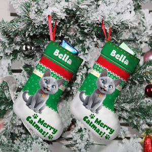 Custom Funny 3D Pet - Personalized Christmas Stocking Gift For Dog And Cat Lovers CH07 895686