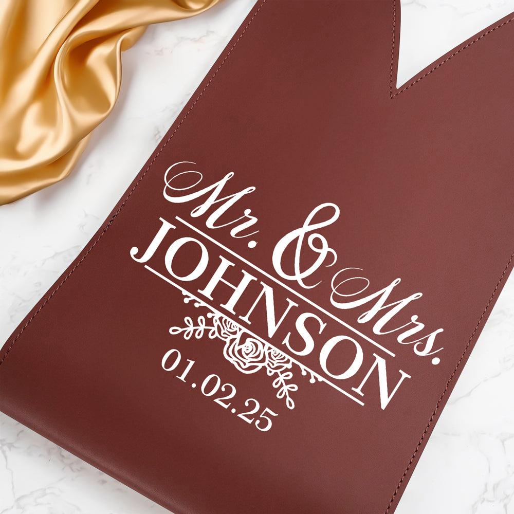 Personalized Wedding Leather Wine Bag Engagement Gift, Wedding Gift for Bride & Groom CH07 896540