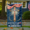 Custom Family Name Blessed to See 200 & 250 Years Bicentennial Semiquincentennial Christian Garden Flag HO82 901936