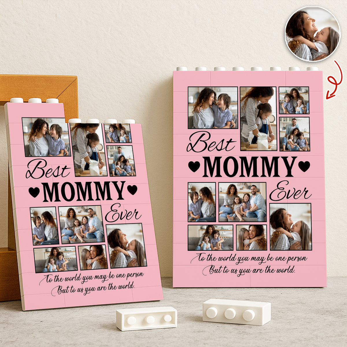 Custom Photo Best Mom Ever Building Brick Blocks Mother's Day Gift HA75 920650