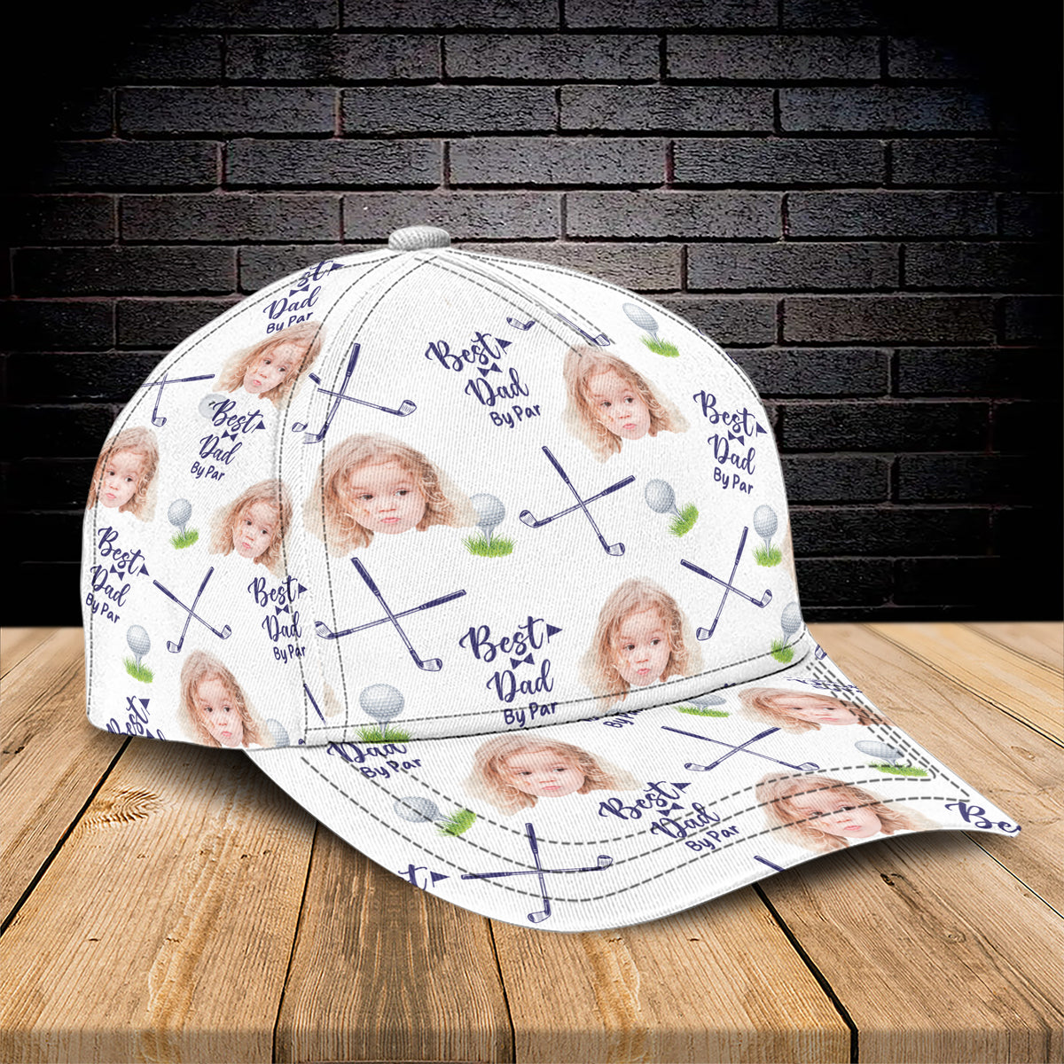 Best Dad By Par Custom Photo Golf Cap TH10 894143