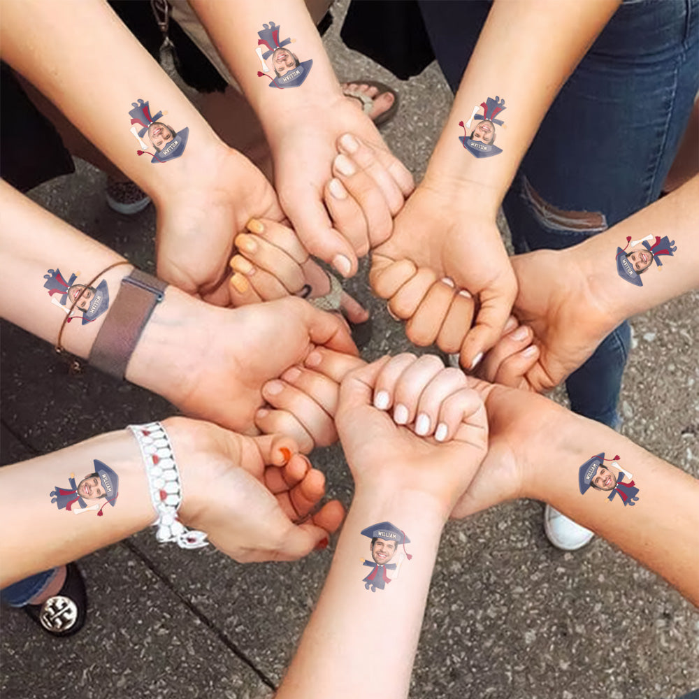 Custom Photo Congrats Class of 2026 Graduation Temporary Tattoos HO82 902270