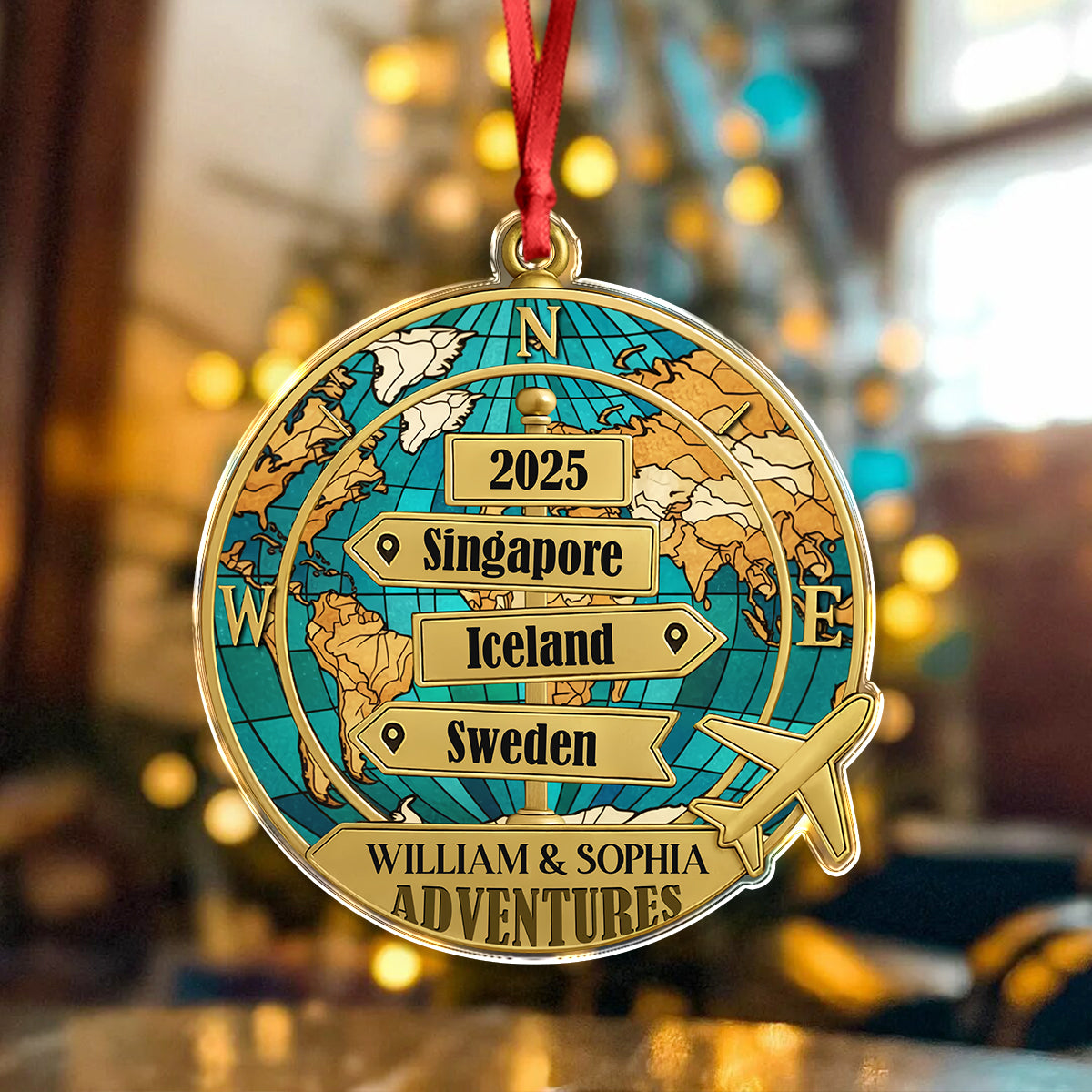 Destination Of All Year - Personalized Acrylic Ornament CH07 899318