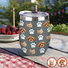Custom Pet Photo With Icon Wine Tumbler For Dog And Cat Lovers TH10 894275