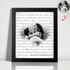 Custom Photo Song Lyrics Wall Picture Frame Valentine Day, Graduation Gift For Wife Husband LM32 897729
