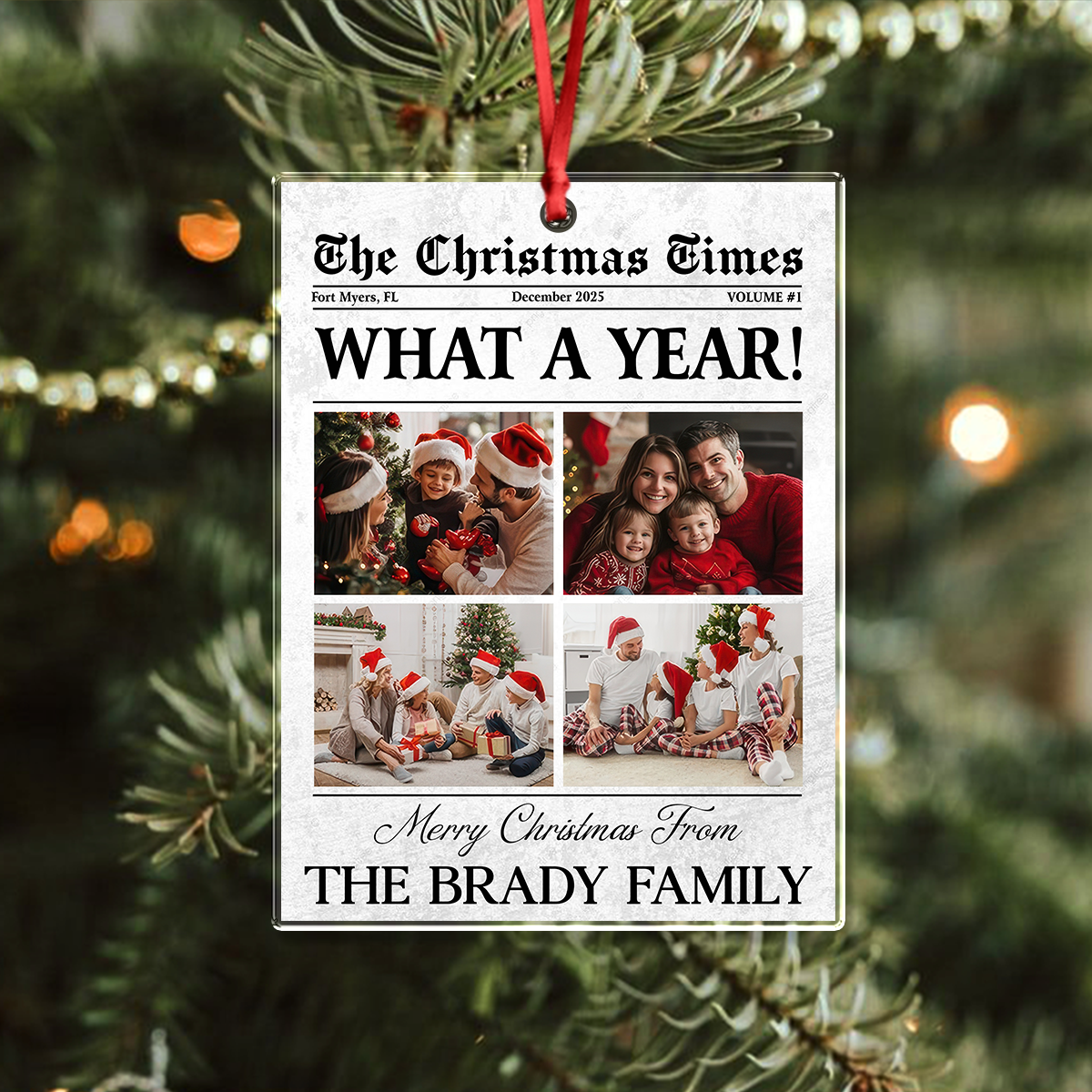 Custom Photo What A Year Acrylic Ornament For Family TH10 894437