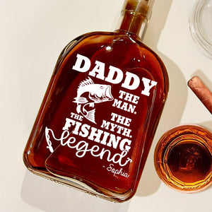 Custom Name The Man The Myth The Fishing Legend Personalized Whiskey Bottle HA75 898156
