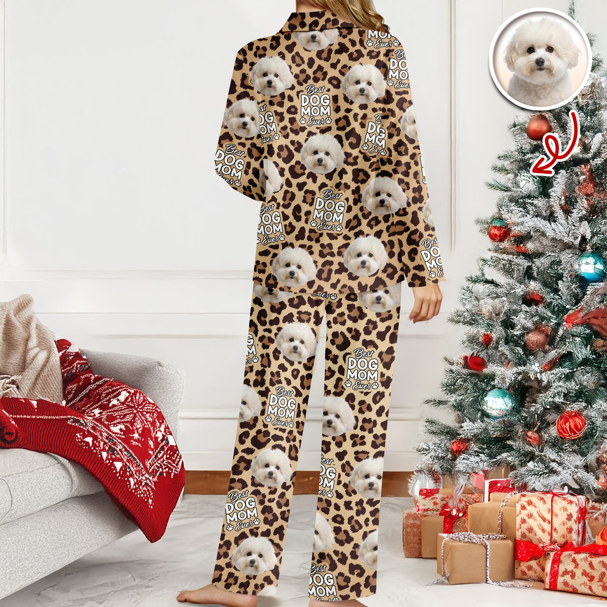 Custom Photo Dog & Cat Personalized Pajamas Christmas Gift For Pet Owners, Pet Lovers CH07 896898