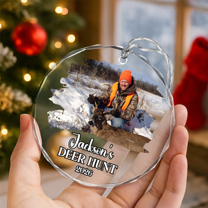 Custom Photo Hunting Glass Ornament TH10 896667