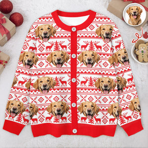 Custom Dog Photo Cardigan Gift For Dog Lovers LM32 897125