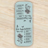 Gods Says I Am Name In Bible Toile De Jouy Style - Personalized Leather Magnetic Bookmark CH07 899538