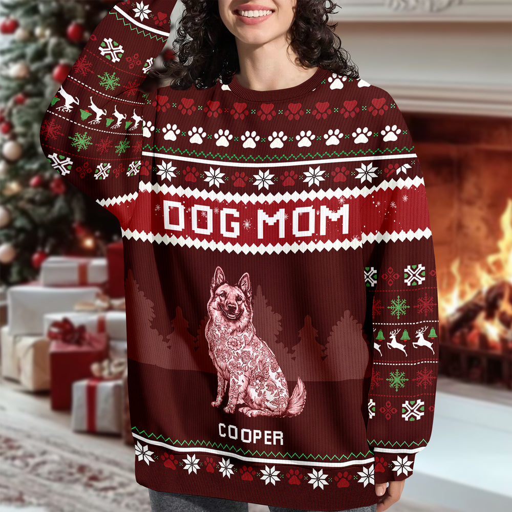 Dog Mom Dog Dad Ugly Sweater For Christmas TH10 896067