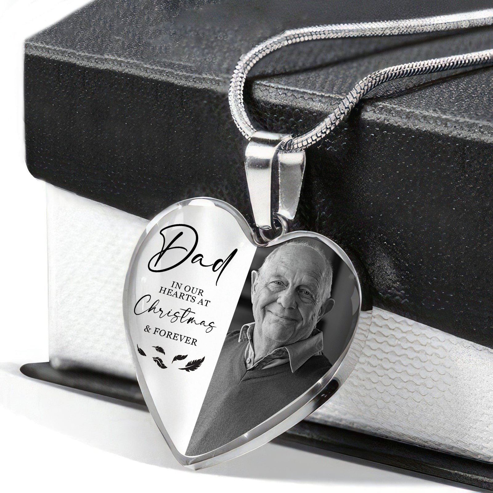 Custom Photo Always In Our Hearts At And Forever Memorial Necklace LM32 897505