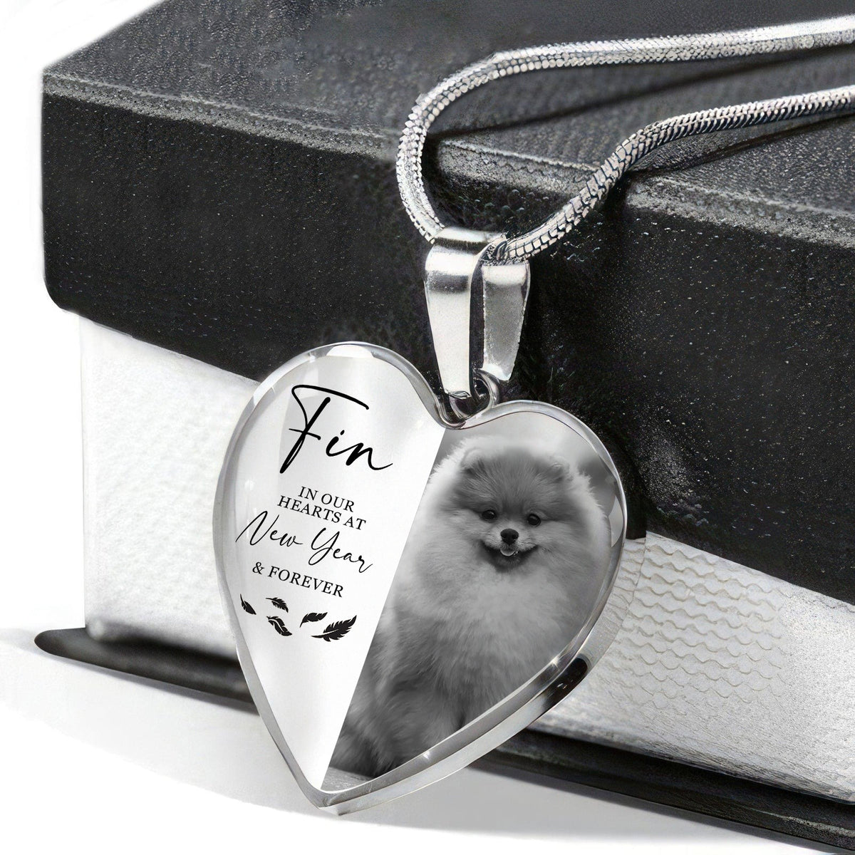 Custom Photo Always In Our Hearts At And Forever Memorial Necklace LM32 897505